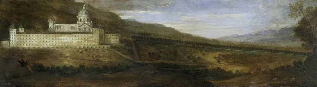 View of the Monastery of El Escorial, by Benito Manuel Agüero, oil, 1650