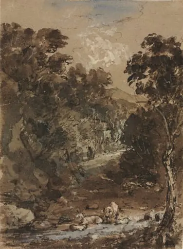 Landscape with Farm Animals, by Benjamin Barker