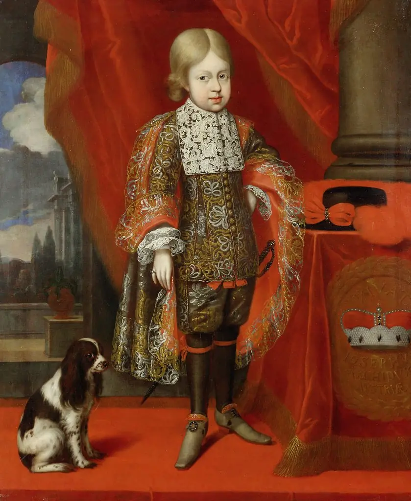 Portrait of Kaiser Joseph I. (1678-1711) at the age of six, by Benjamin Block