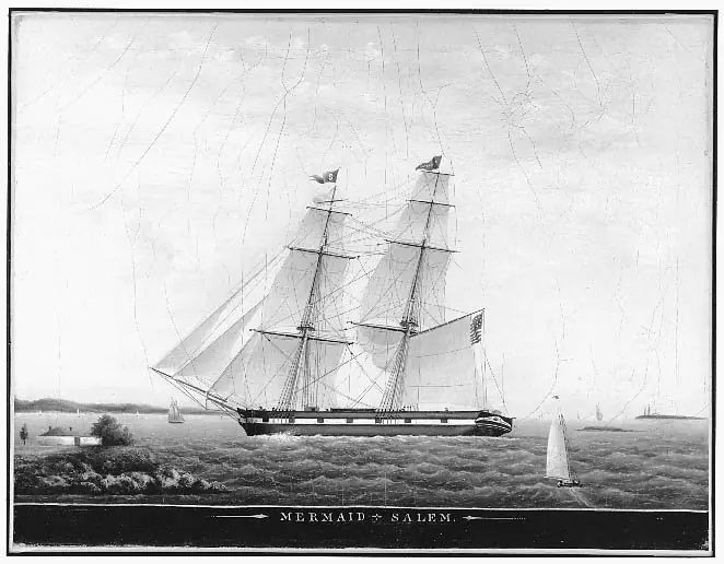 Mermaid Salem, by Benjamin Franklin West