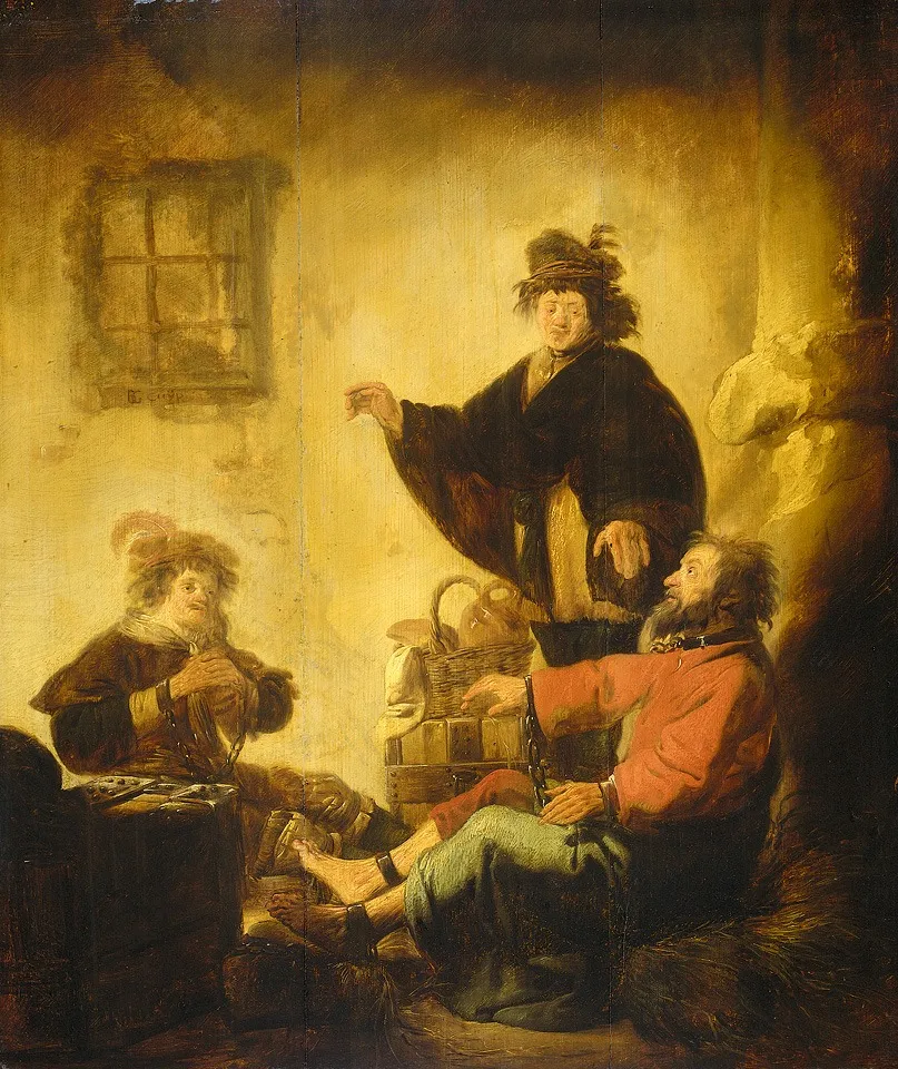 Joseph interpreting the dreams of the baker and the butler, by Benjamin Gerritsz Cuyp, oil, 1630