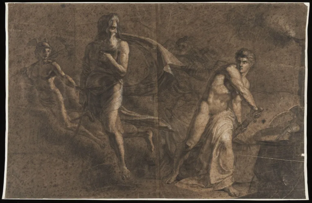 Drawing on Brown Paper, by Benjamin Haydon