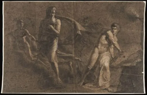 Drawing on Brown Paper, by Benjamin Haydon