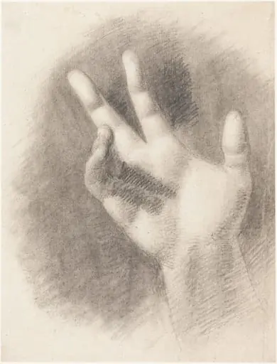 Study of a Right Hand [recto], by Benjamin Haydon