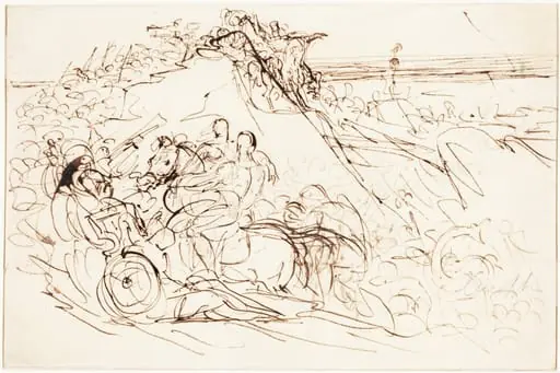 Xenophon and the Greeks Sighting the Sea [recto], by Benjamin Haydon