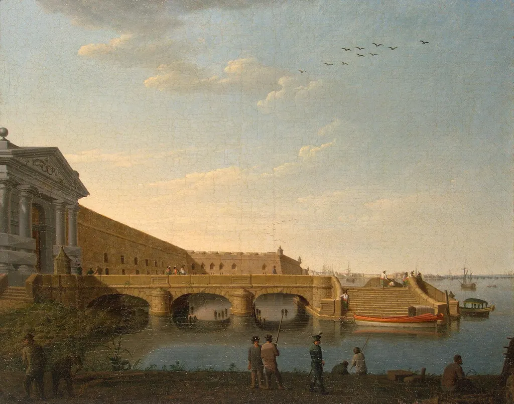The Neva Gate at the Peter and Paul Fortress, by Benjamin Patersen, oil, 1799