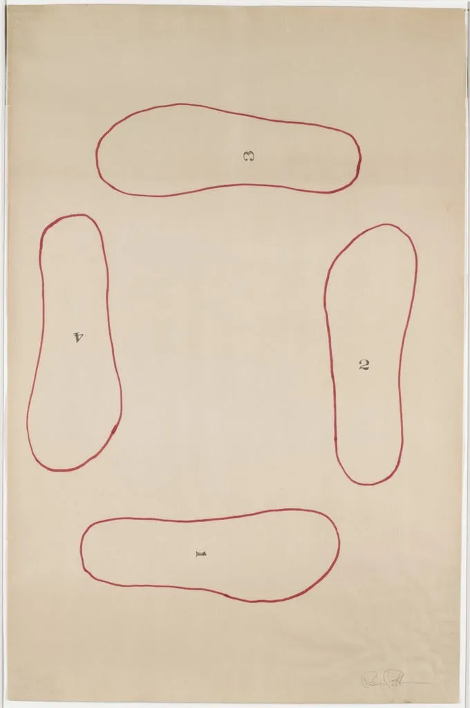 Untitled, by Benjamin Patterson, ink, 1964