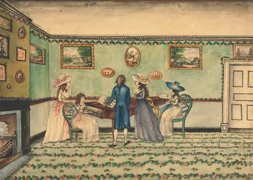 Harpsichord Recital at Count Rumford's, Concord, New Hampshire, by Benjamin Thompson
