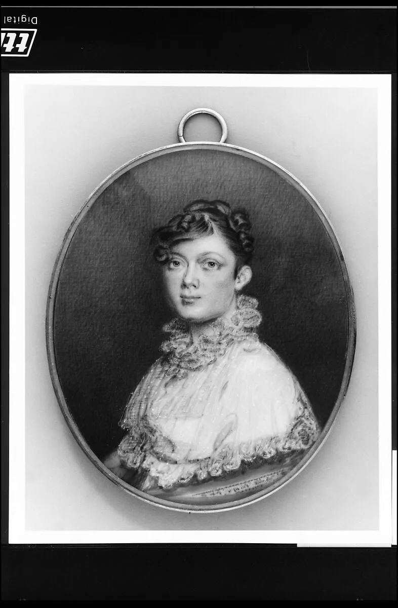 Mrs. William Edward Wilmerding (Joanna Mary Gosman), by Benjamin Trott, watercolor, 1825