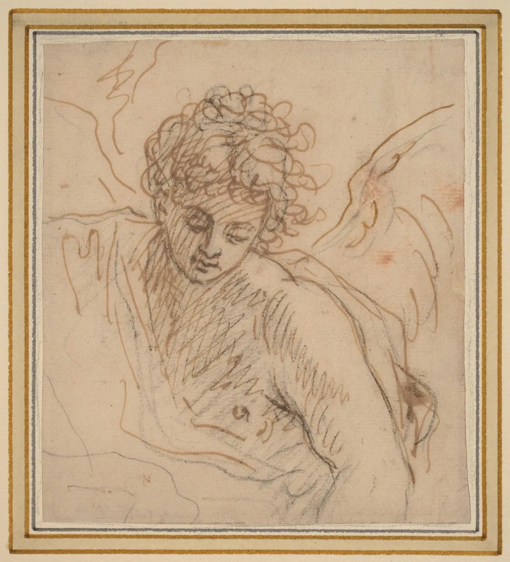 An Angel, by Benjamin West, chalk, 1779