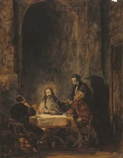Christ at Emmaus, by Benjamin West
