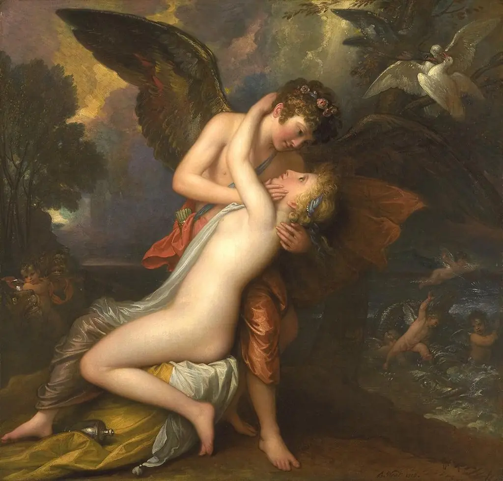 Cupid and Psyche, by Benjamin West