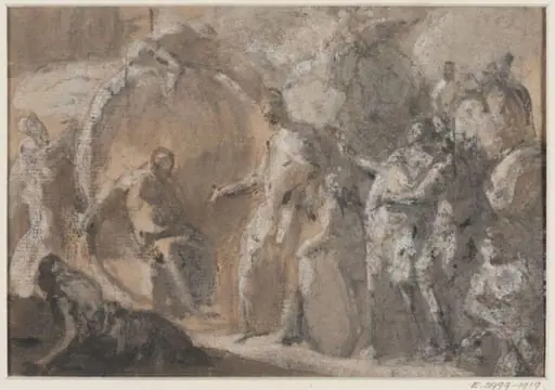Diogenes visited by Alexander the Great, by Benjamin West