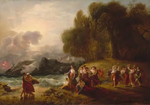 Telemachus and Calypso, by Benjamin West