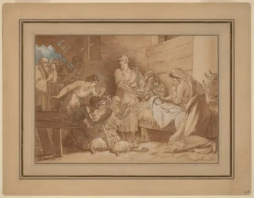 The Adoration of the Shepherds, by Benjamin West