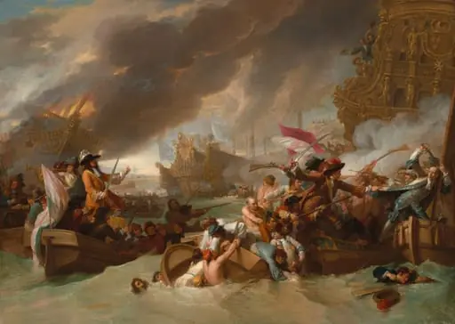 The Battle of La Hogue, by Benjamin West
