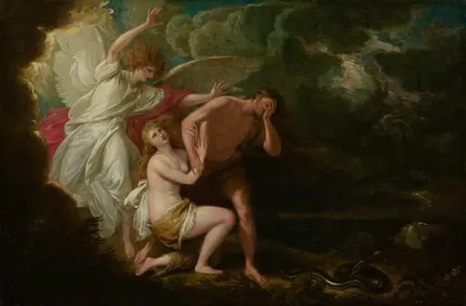 The Expulsion of Adam and Eve from Paradise, by Benjamin West