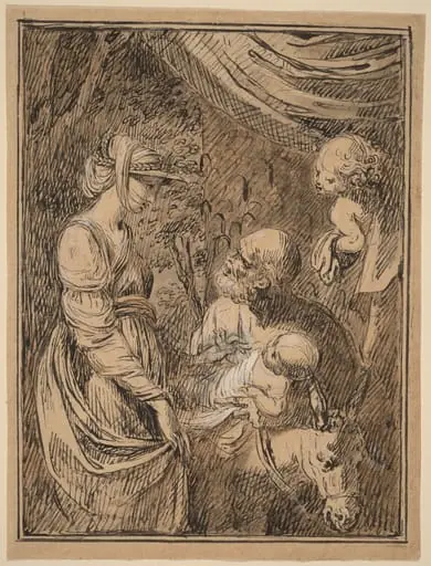 The Flight into Egypt, by Benjamin West