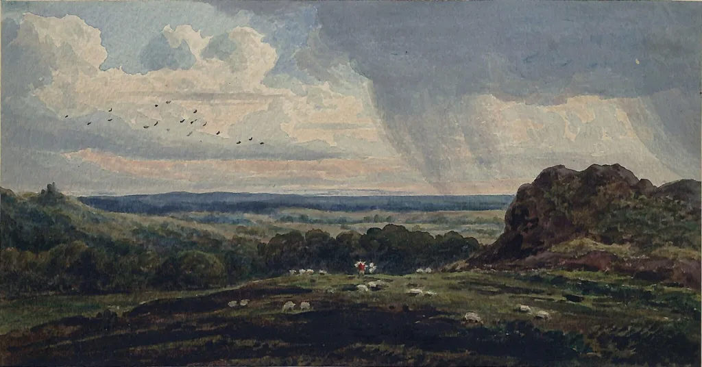 Untitled, by Benjamin West, watercolor, 1750