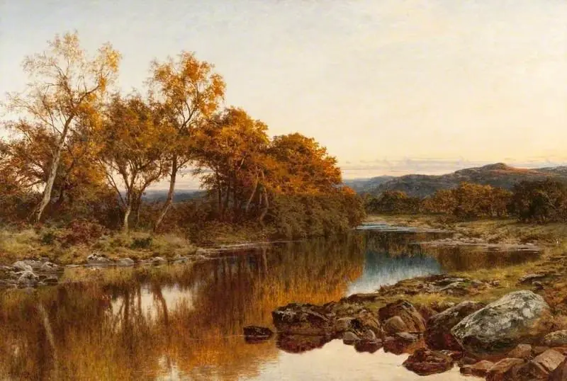 A Golden Eve, by Benjamin Williams Leader