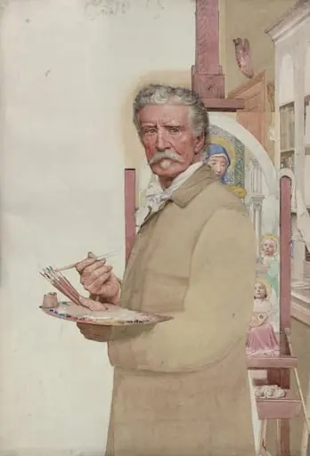 An Artist, by Benjamin Williams Leader