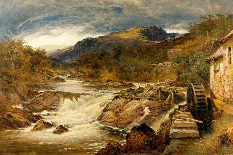 Rocky Landscape, by Benjamin Williams Leader