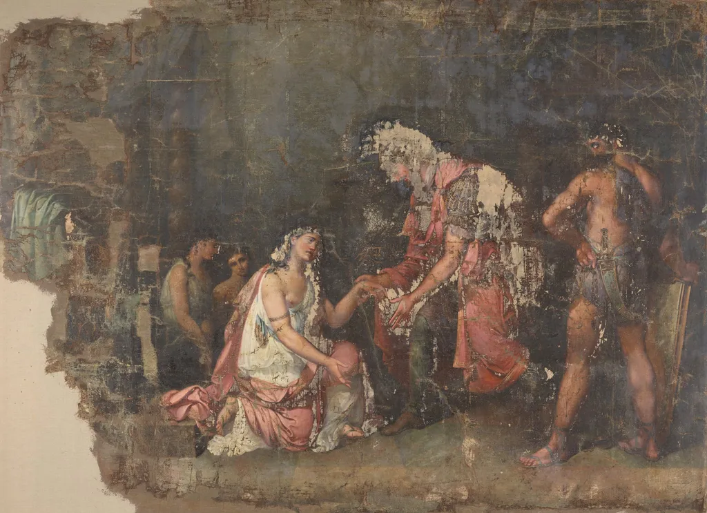 Sophonisbe kneeling before Masinissa, King of Numidia, by Benjamin Wolff, unspecified, 1820
