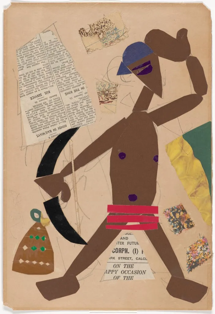 Untitled, by Benode Behari Mukherjee, graphite, 1967