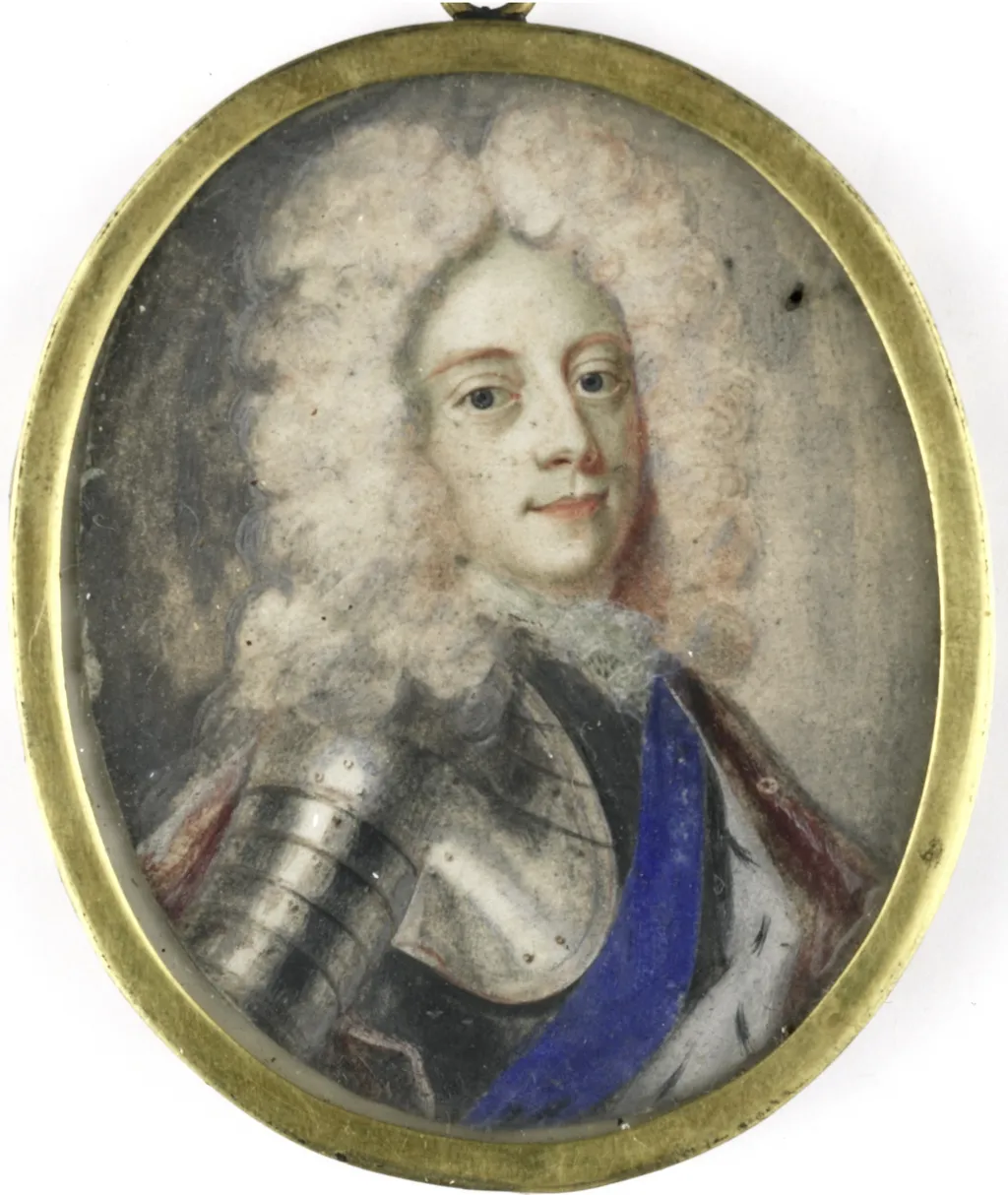 Portrait of Christiaan V van Denemarken (1646-1699), by Benoît Arlaud, unspecified, 1706