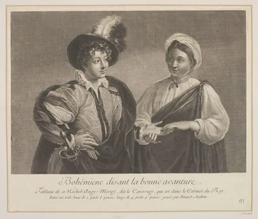A Gypsy Telling Fortunes