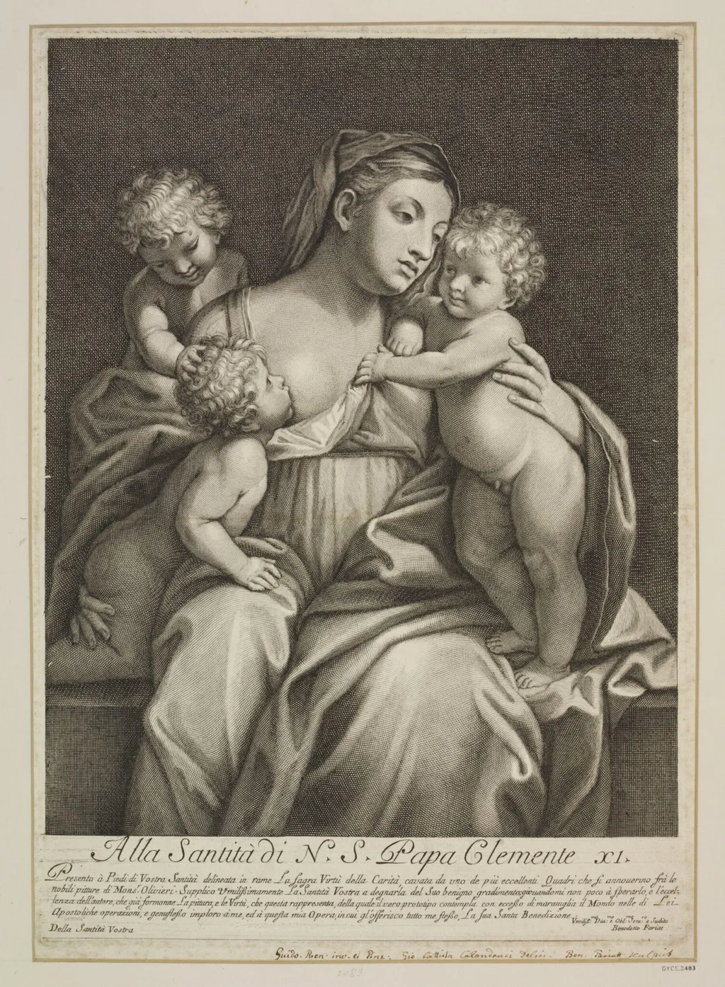 Figure of Charity, by Benoît Farjat, 1750