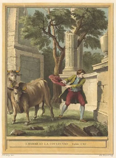 L'homme et la couleuvre (Man and the Snake), by Benoît-Louis Prévost