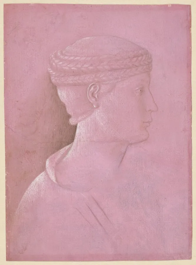 Bust of a Woman (recto), by Benozzo Gozzoli, 1458