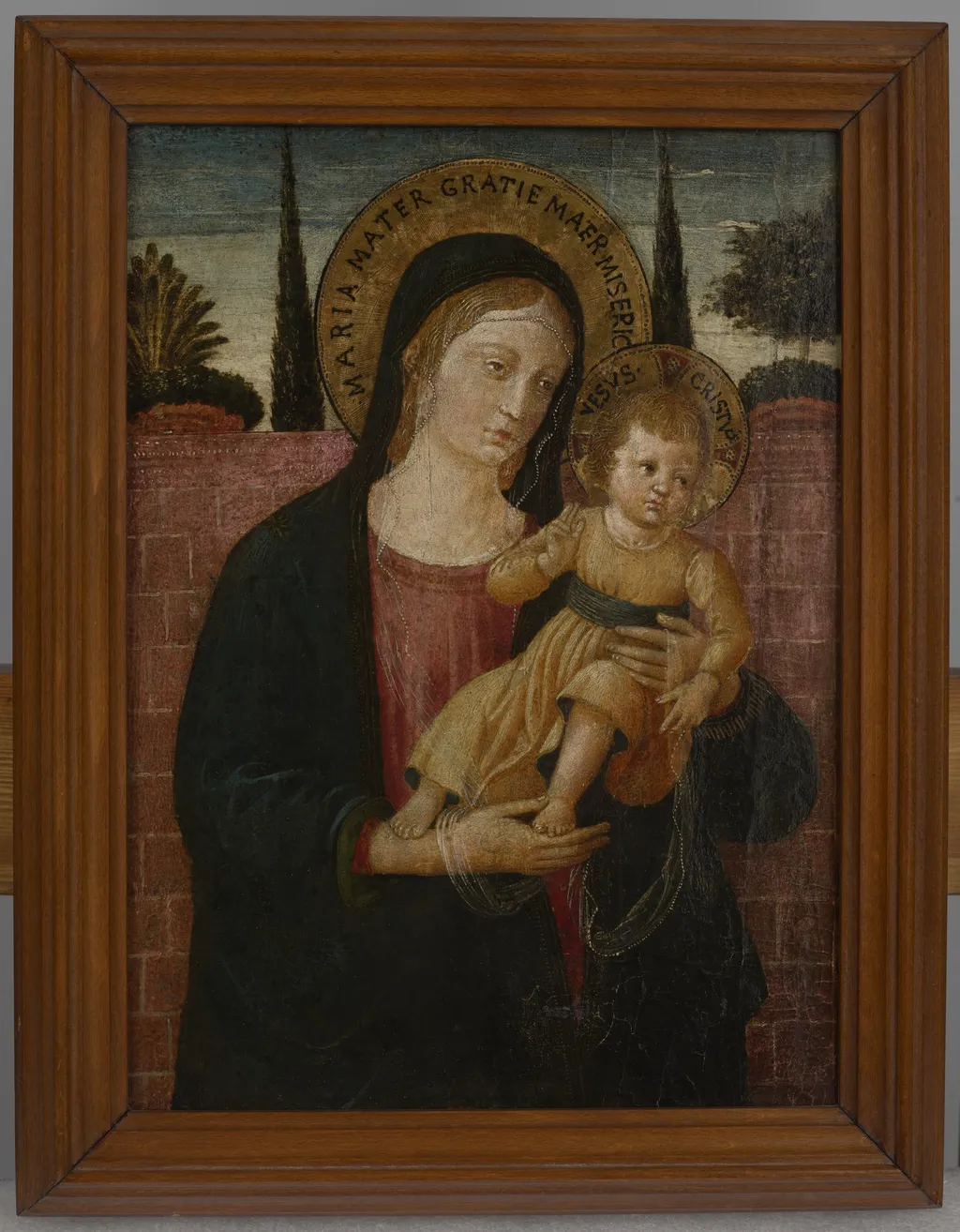 Madonna and Child (Obverse) and Tobias with Archangel Raphael (Reverse), by Benozzo Gozzoli, unspecified, 1460