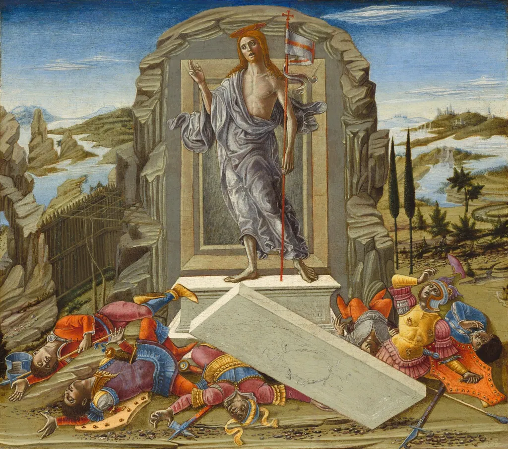 The Resurrection, by Benvenuto di Giovanni, tempera, 1491