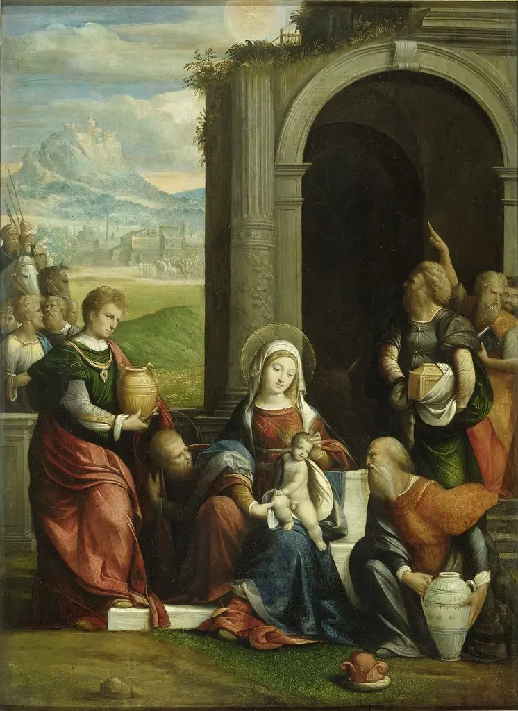 Adoration of the Magi, by Benvenuto Tisi