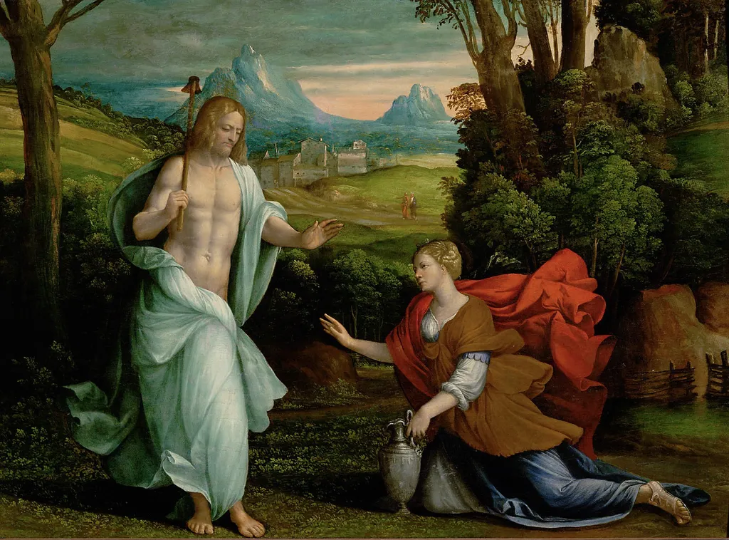 Noli me tangere, by Benvenuto Tisi, unspecified, 1527