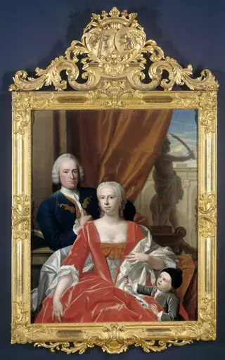Berend van Iddekinge with his Wife and their Son, by Philip van Dijk