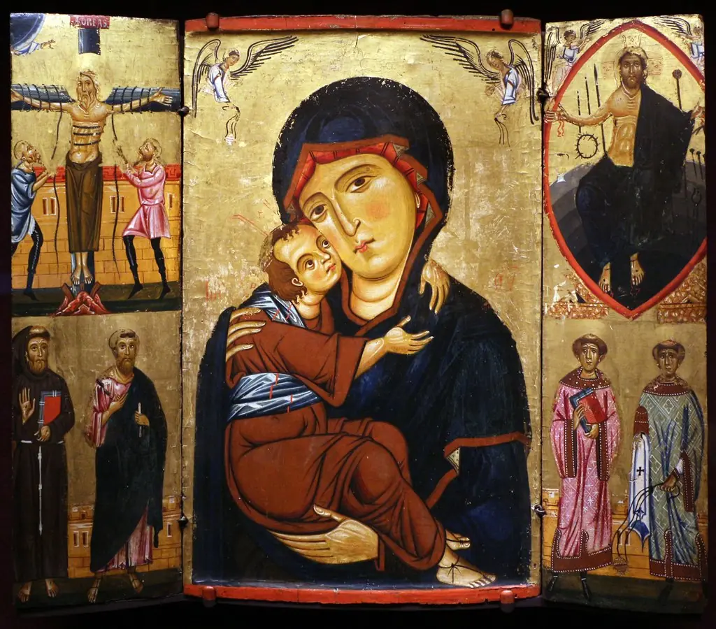 Madonna and Child with Saints, by Berlinghiero Berlinghieri