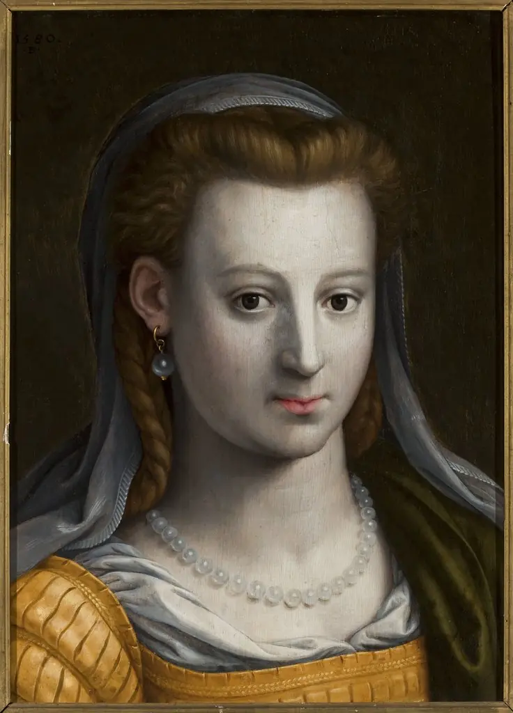 Head of a woman looking ahead, by Bernaert de Rijckere