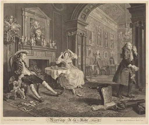 Marriage a la Mode: pl. 2, by Bernard Baron