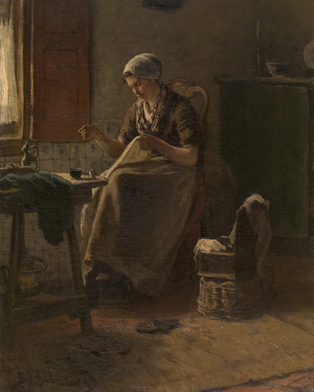 Interior, by Bernard Blommers, oil, 1889