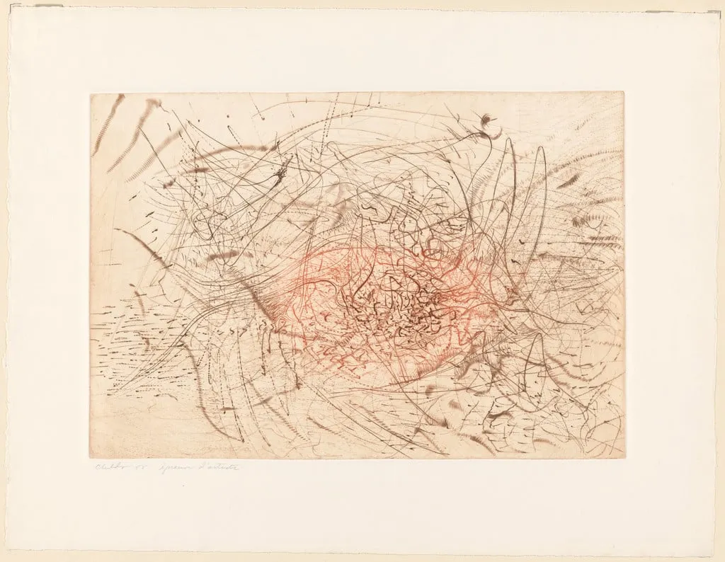 Untitled, by Bernard Childs, ink, 1958