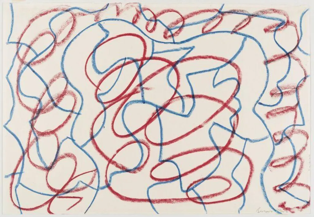 Study for a painting, by Bernard Cohen, 1961
