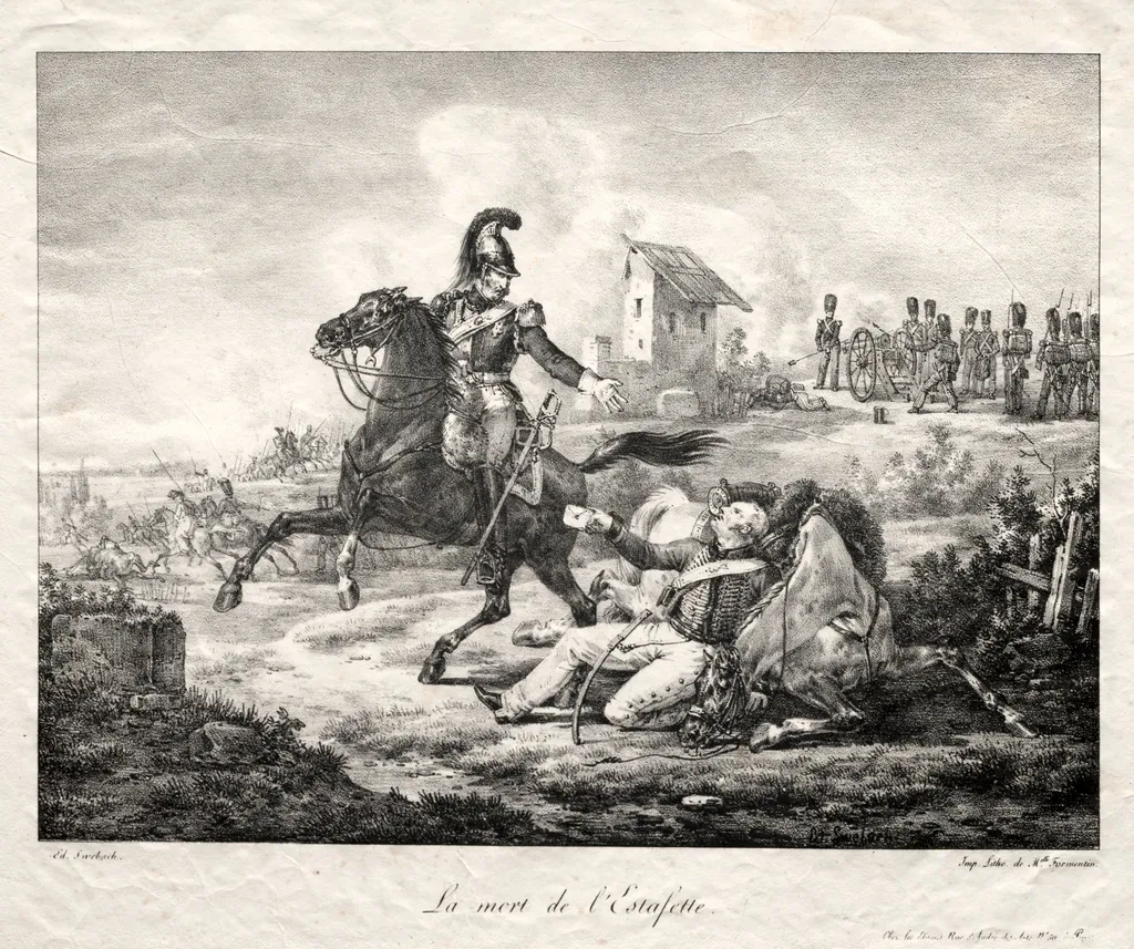 The Death of the Courier, by Bernard-Édouard Swebach, 1804