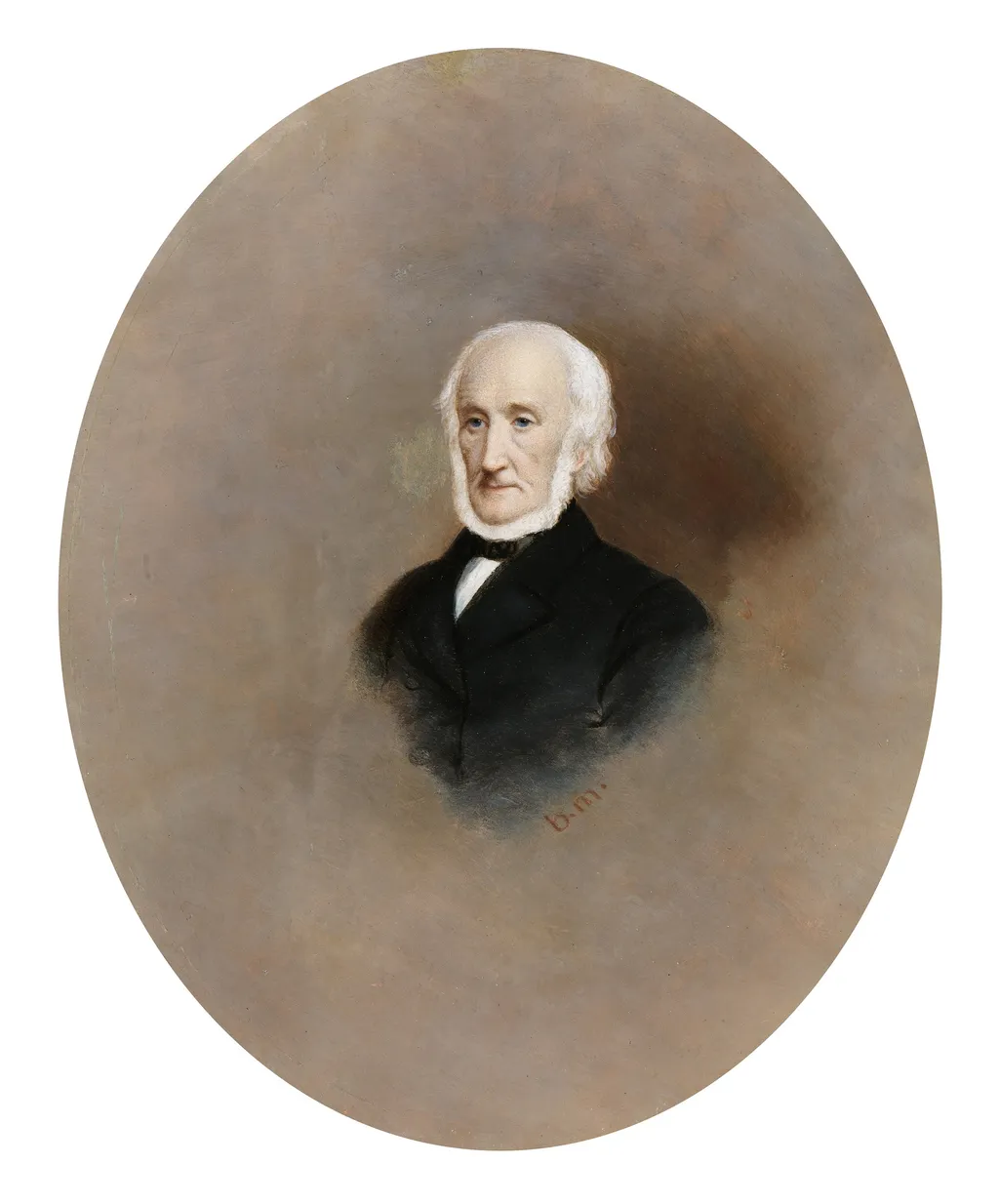 Portrait of George Petrie (1790-1866), Artist and Archaeologist, by Bernard Mulrenin, unspecified, 1845