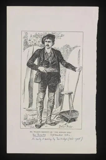 Mr Wilson Barrett as the Romany Rye, by Bernard Partridge