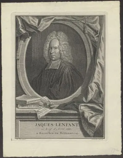 Portrait of Jacques Lenfant, theologian, by Bernard Picart