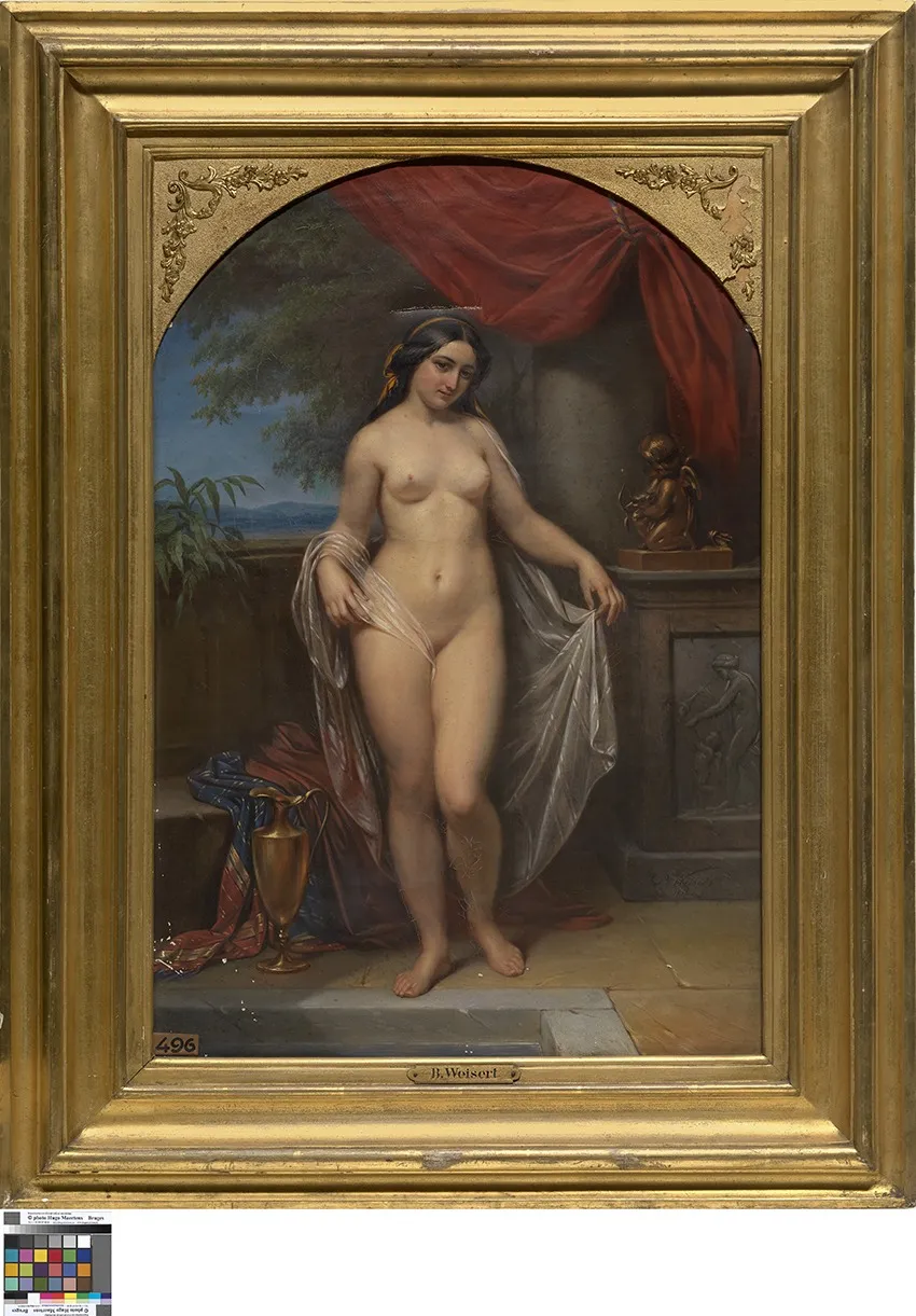 Odalisk, by Bernard Pieter Weiser, oil, 1852