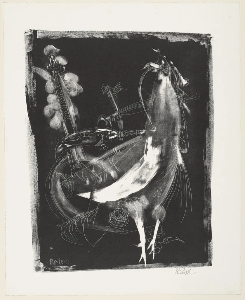 Untitled, by Bernard Reder, ink, 1952